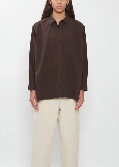 Casey Casey Naomi Light Cotton Shirt In Brown