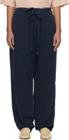 Casey Casey Navy Denmark Trousers In Navy