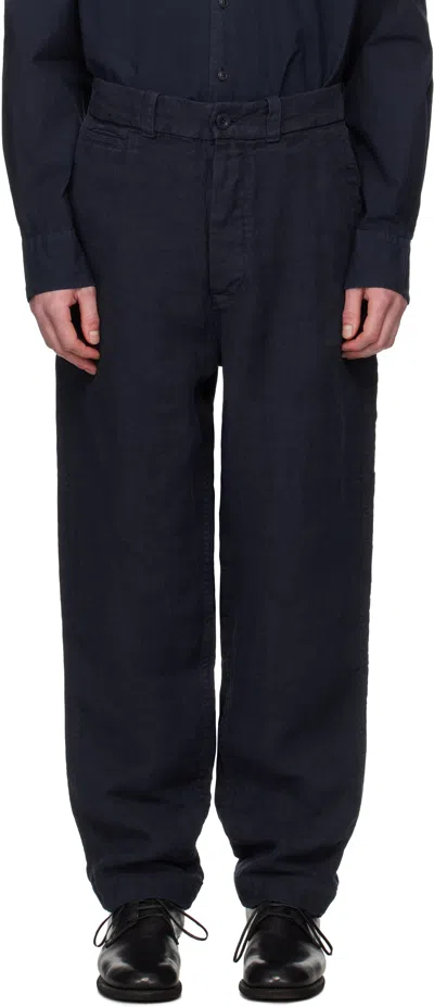 Casey Casey Navy Emery Trousers In Night
