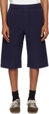 Casey Casey Navy Jog Ah Shorts In Navy