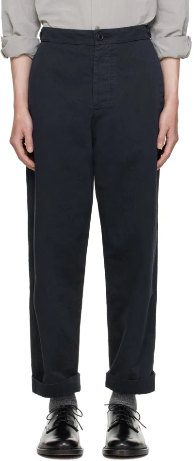 Casey Casey Navy Jude Trousers In Slate