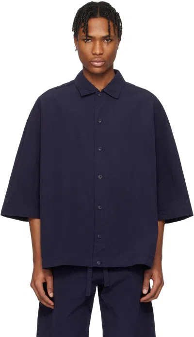 Casey Casey Navy Mili Volume Shirt