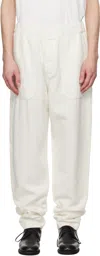 Casey Casey Off-white Jog Ah Militaire Trousers In Off White