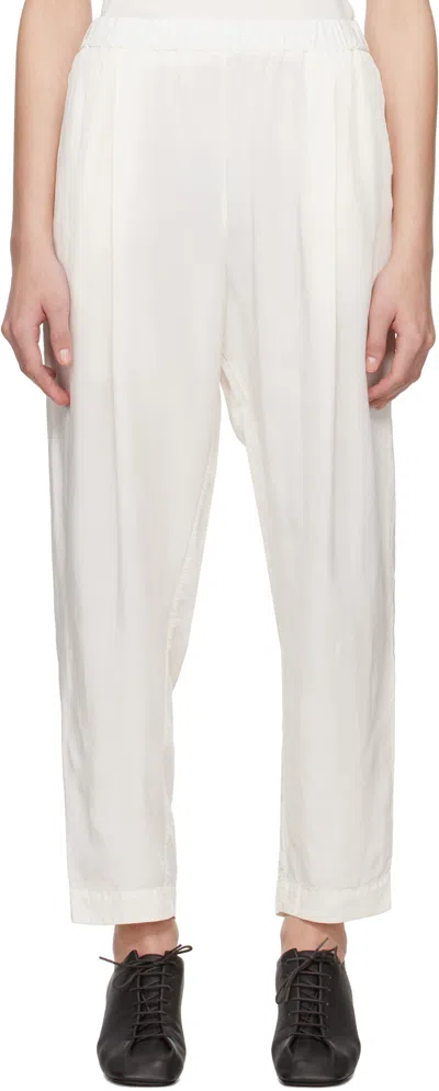 Casey Casey Off-white Verger Lounge Pants In Natural
