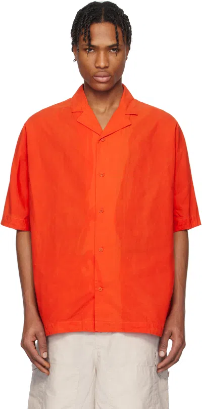 Casey Casey Orange Waga Bowling Shirt