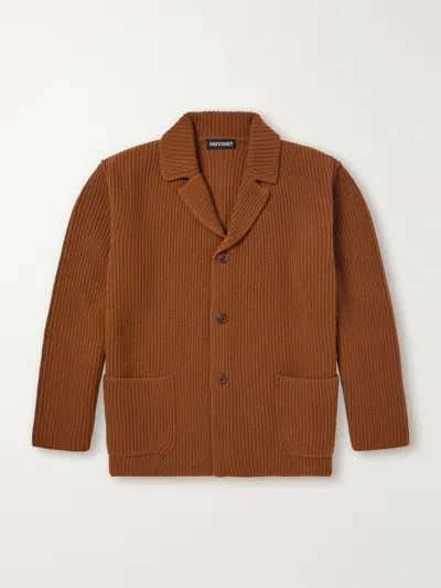 Casey Casey Panno Wool-knitted Cardigan In Brown
