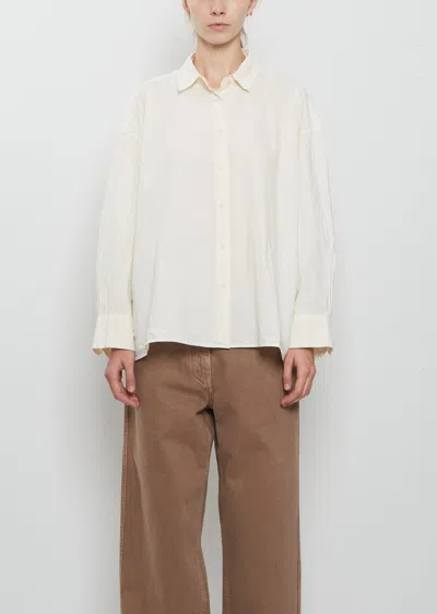 Casey Casey Paper Cotton Manon Shirt In White