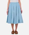 Casey Casey Blue Petit Soleil Midi Skirt In Clear Blue