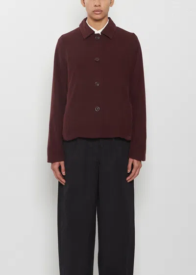 Casey Casey Pwet Pin Corduroy Jacket In Burgundy
