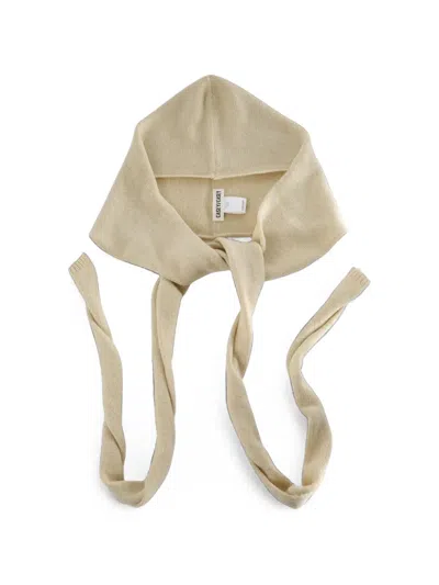 Casey Casey Ribbed-knit Scarf In Neutral