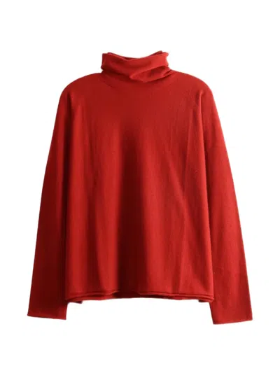 Casey Casey Roll-neck Long-sleeve Sweater In Red