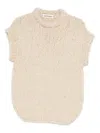 Casey Casey Round-neck Knitted Top In Neutral