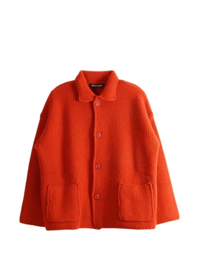 Casey Casey Rover Chunky-knit Cardigan In Red