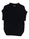 Casey Casey Short-sleeve Knitted Top In Blue