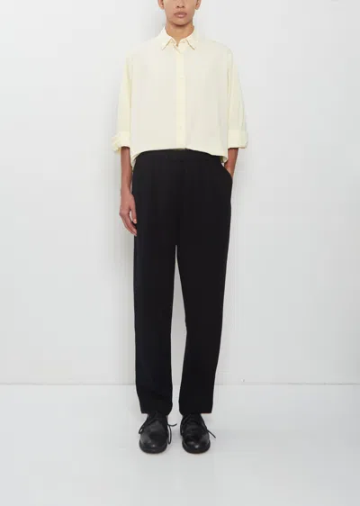 Casey Casey Simple Cashmere Wool Pant In Black