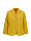 Casey Casey Single-breasted Jacket In Yellow