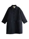 Casey Casey Single-breasted Coat In Blue