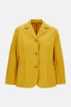 Casey Casey Single-breasted Jacket In Yellow
