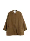 Casey Casey Soleil Check-pattern Button-up Jacket In Brown
