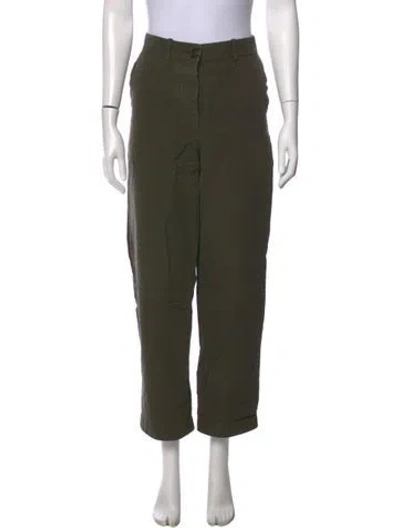 Pre-owned Casey Casey Straight Leg Pants In Green