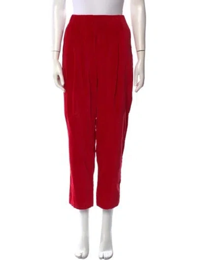 Pre-owned Casey Casey Straight Leg Pants In Red