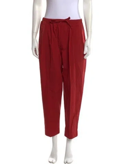 Pre-owned Casey Casey Straight Leg Pants In Red
