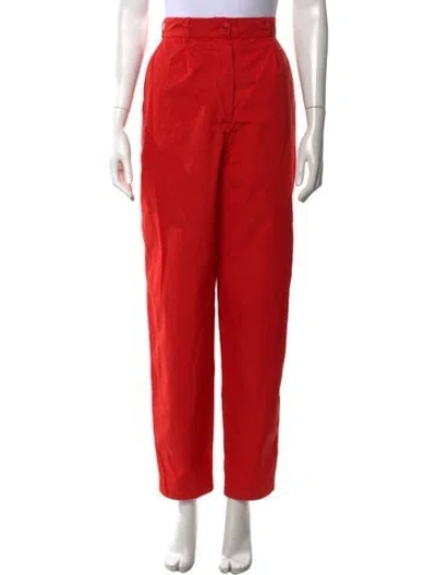 Pre-owned Casey Casey Straight Leg Pants In Red