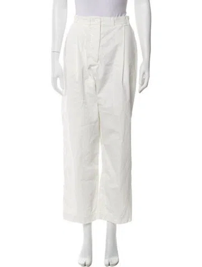 Pre-owned Casey Casey Straight Leg Pants In White
