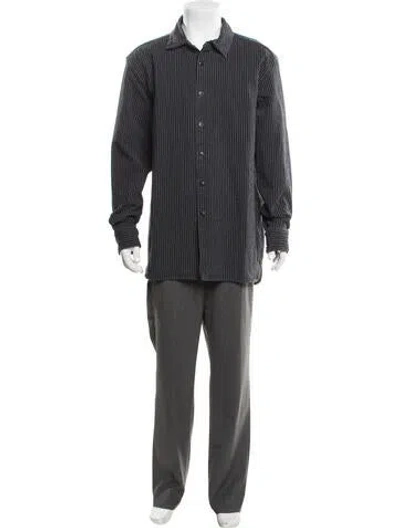 Pre-owned Casey Casey Striped Jacket In Blue
