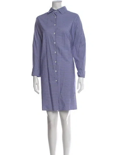 Pre-owned Casey Casey Striped Knee-length Dress In Purple