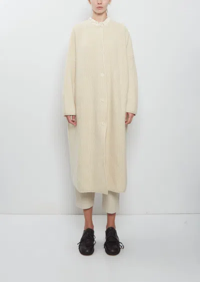 Casey Casey Super 100's Wool Rover Knit Coat In Desna