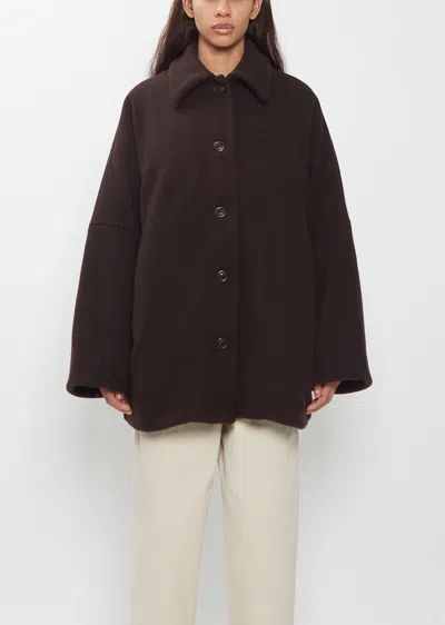 Casey Casey Triangle Cashmere Coat In Brown