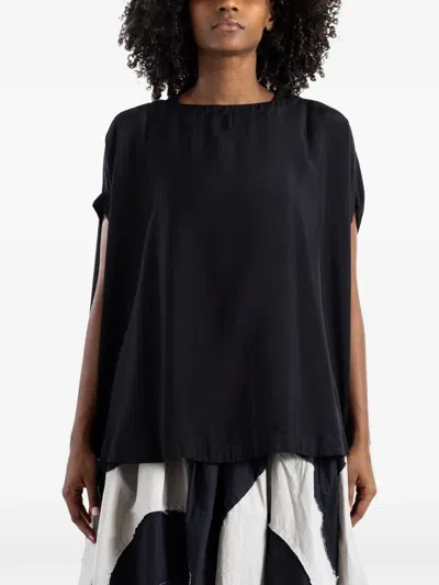 Casey Casey Tulipy Francesca Top In Black