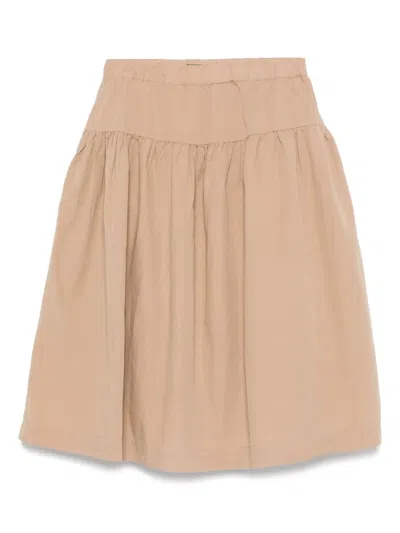 Casey Casey Upup Midi Skirt In Brown