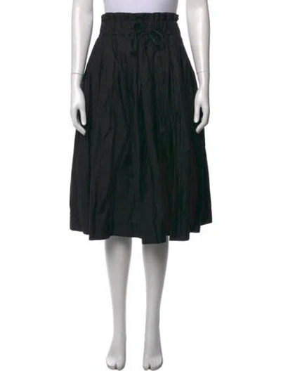 Pre-owned Casey Casey Vintage Midi Length Skirt In Black