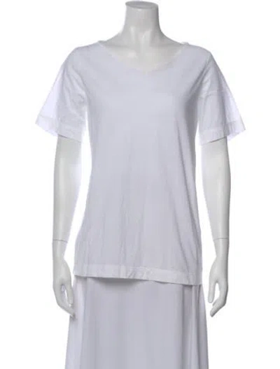Pre-owned Casey Casey V-neck Short Sleeve T-shirt In Gray