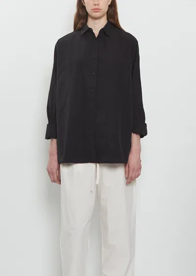 Casey Casey Waga Cotton Shirt In Black