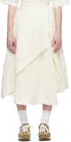 Casey Casey White Javeline Midi Skirt In White