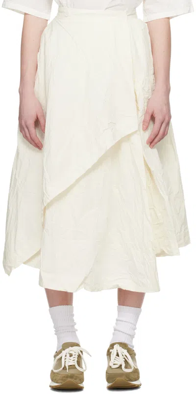 Casey Casey White Javeline Midi Skirt