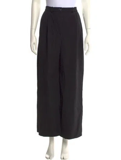 Pre-owned Casey Casey Wide Leg Pants In Black