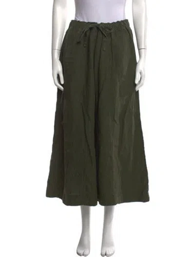Pre-owned Casey Casey Wide Leg Pants In Green