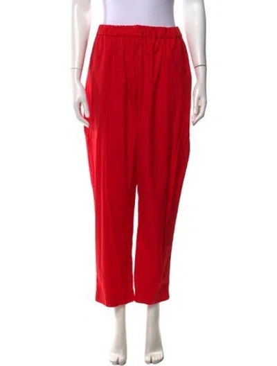 Pre-owned Casey Casey Wide Leg Pants In Red