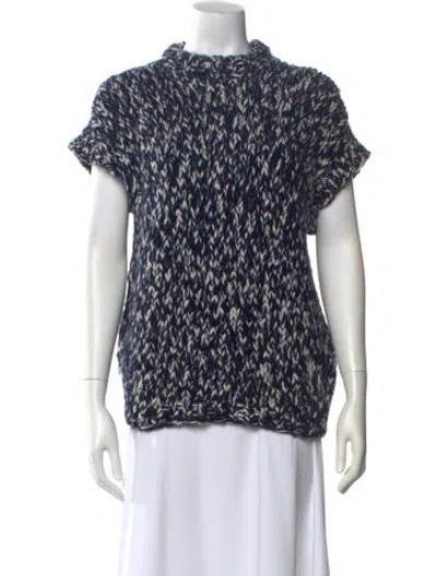 Pre-owned Casey Casey Wool Printed Sweater W/ Tags In Multi