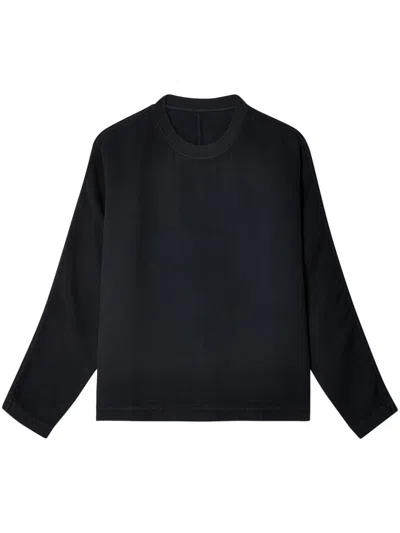 Casey Casey Wool Sweatshirt In Black