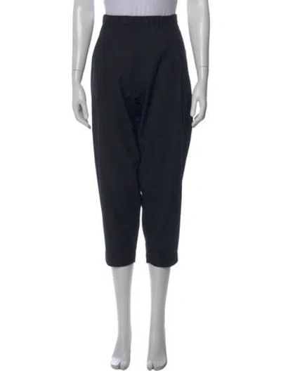 Pre-owned Casey Casey Wool Wide Leg Pants In Blue