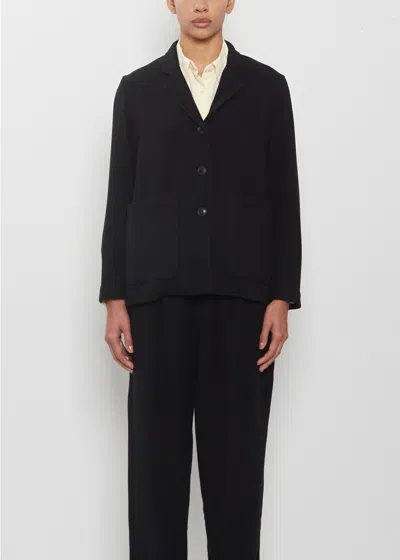 Casey Casey Workwear Puddy Cashmere Wool Jacket In Black