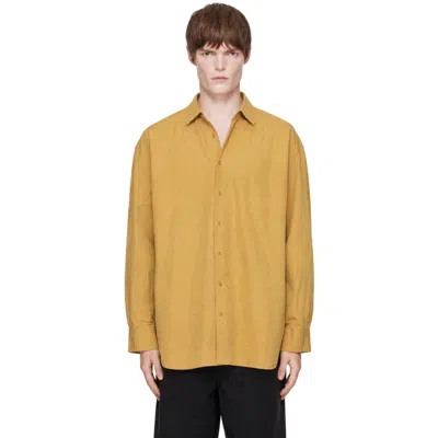 Casey Casey Yellow Hamnet Paper Cot Shirt In Gold