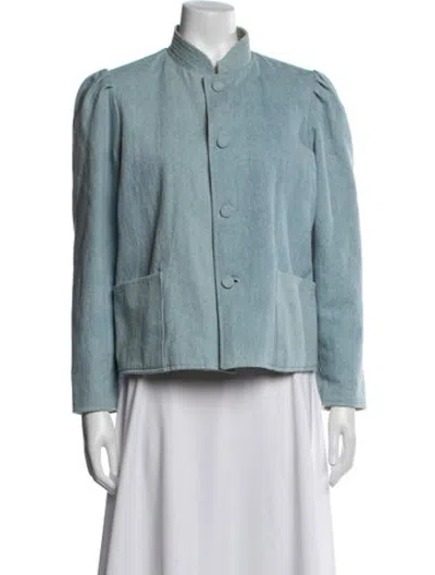 Pre-owned Casey Marks Jacket In Blue/green
