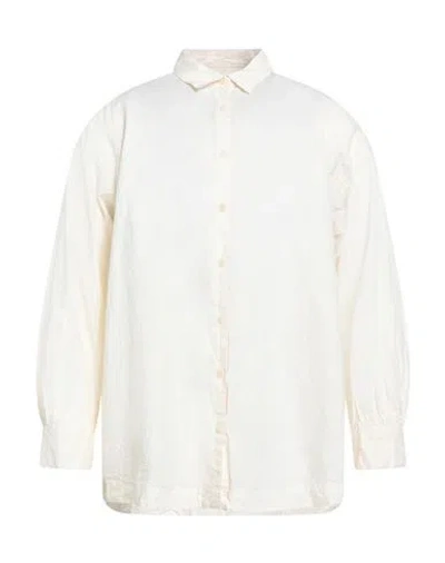 Casey∘casey Man Shirt Ivory Size L Cotton In White