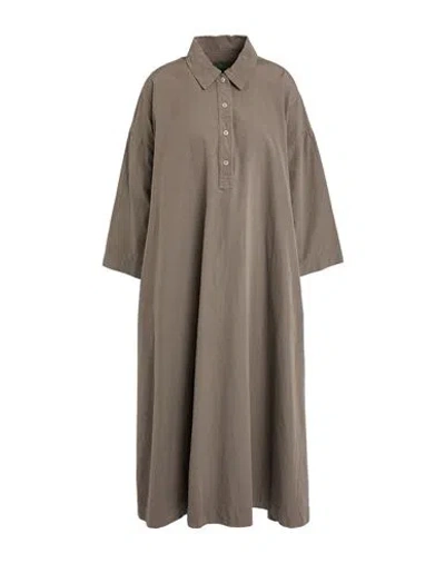 Casey∘casey Woman Midi Dress Taupe Size S Cotton In Brown